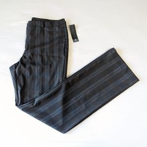 Worthington Modern Fit Straight Leg Trouser Pants with Stripes Women's Size 8